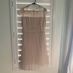 Boden Light Pink Nude Short Sleeve Knee Length Dress Size 8R